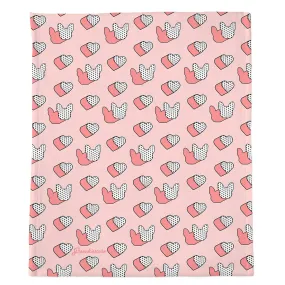 Frenchie Blanket | Frenchiestore | I Heart Frenchie