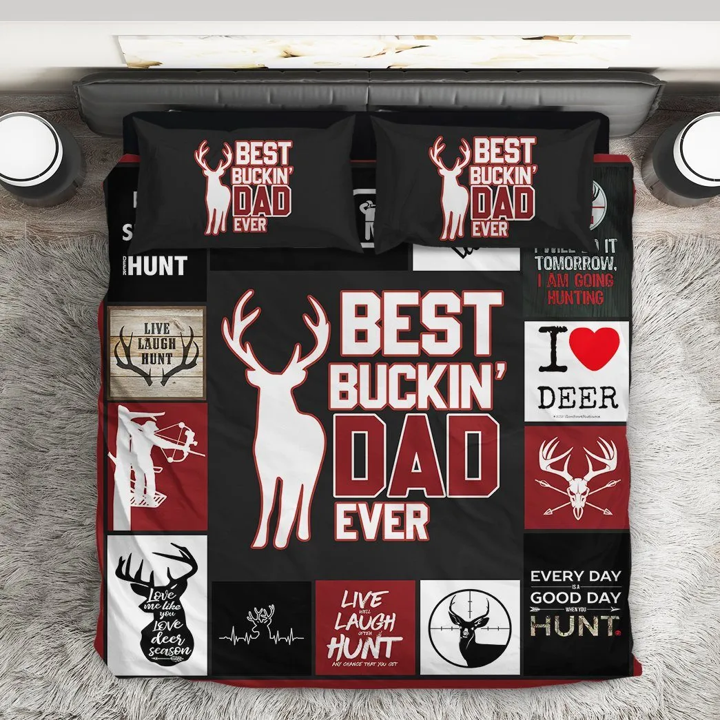 Gearhuman 3D Happy Mothers Day Best Buckin Dad Ever Custom Bedding Set