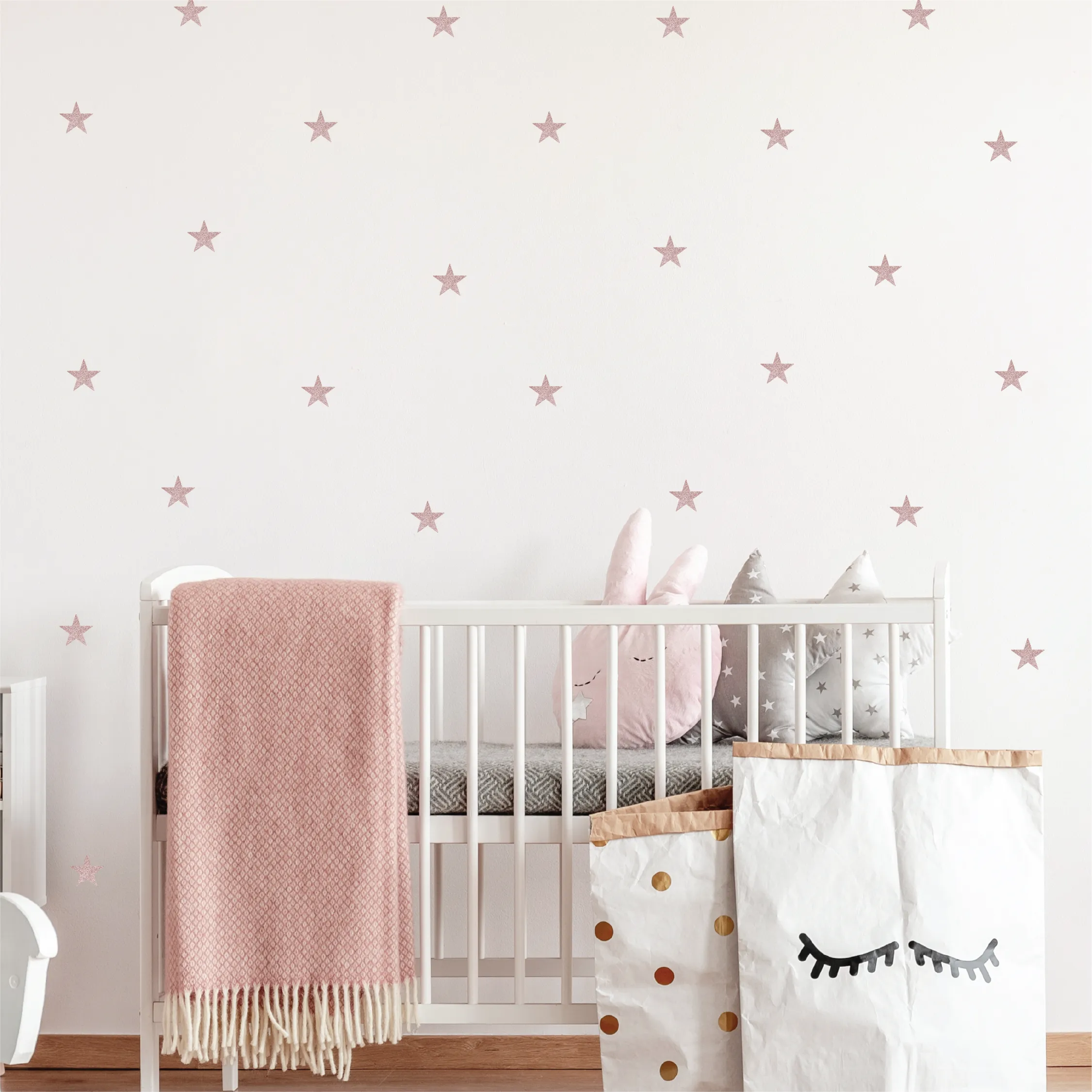 Glitter Stars Fabric Decal