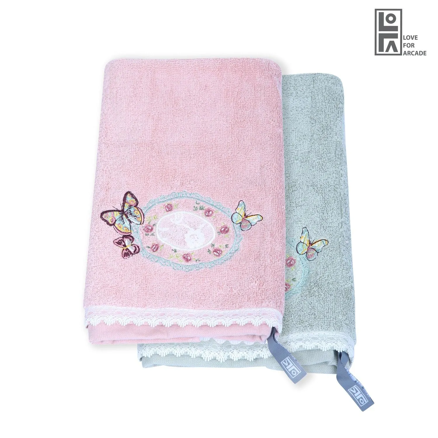 Hand Towel 100% Cotton (Set of 2)