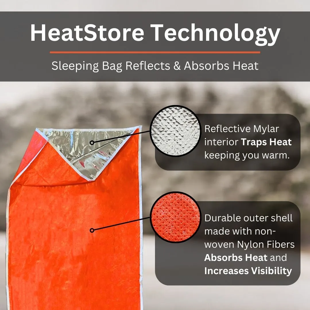 HeatStore Reflective Survival Sleeping Bag