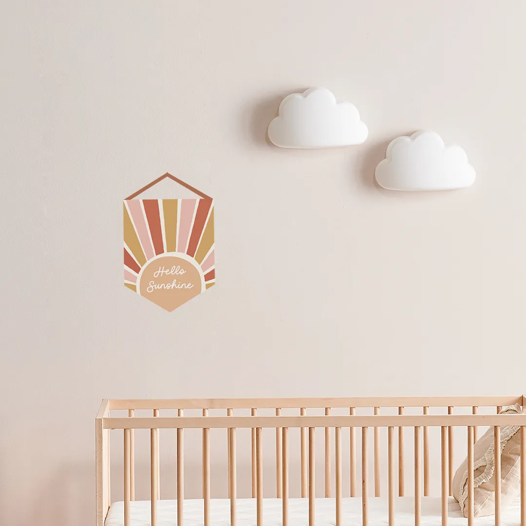 'Hello Sunshine' Flag Fabric Decal