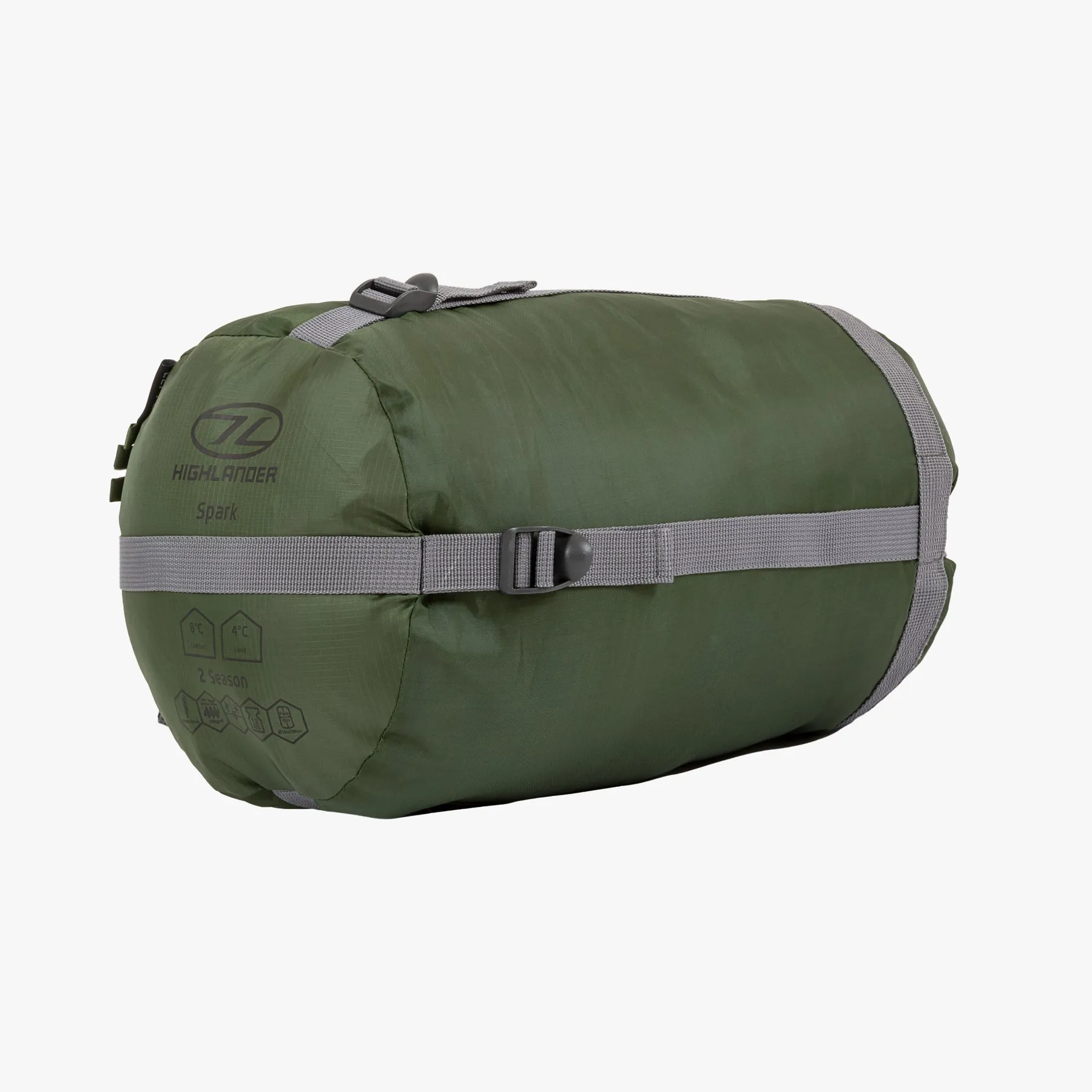 Highlander Forces Phoenix Spark 150 Mummy Sleeping Bag Olive Green