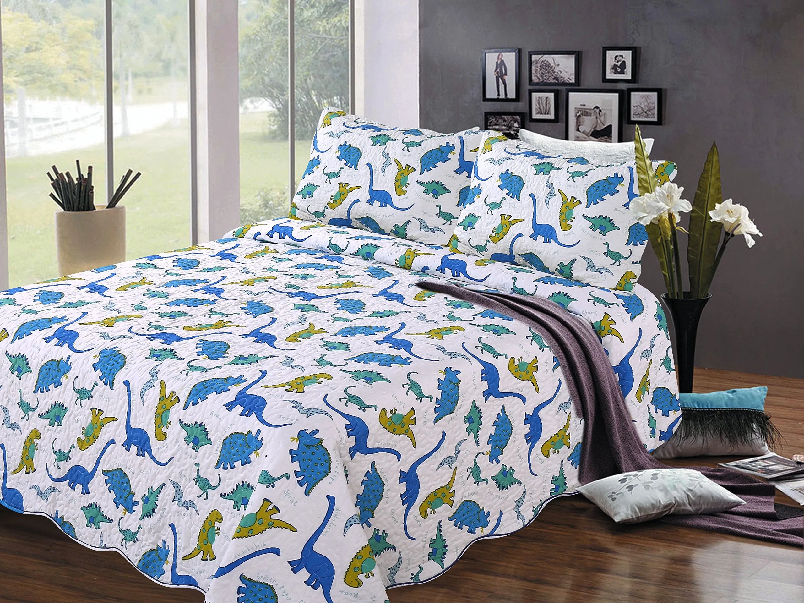 Home Collection Fun Print Kids Quilt Set