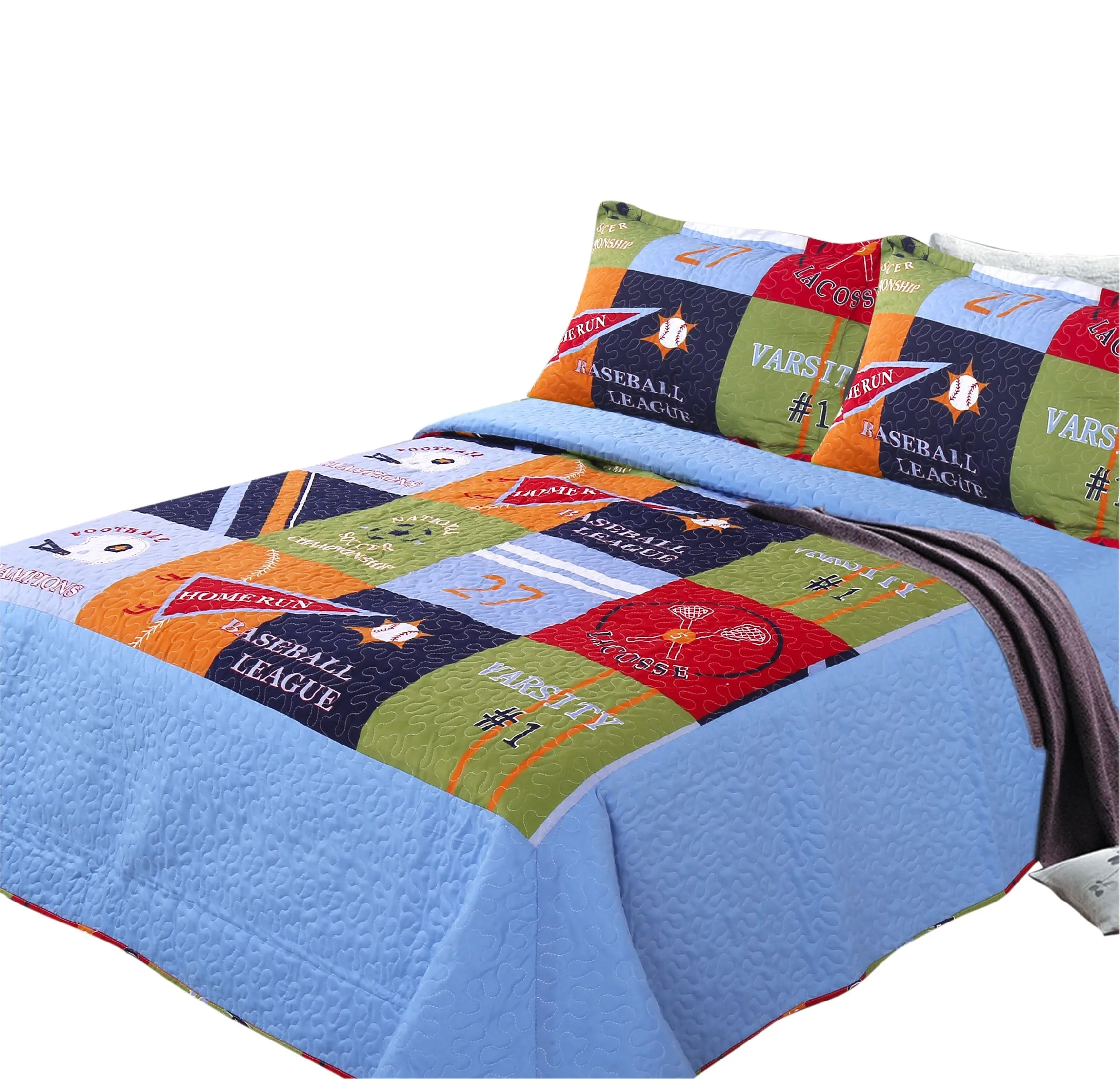 Home Collection Fun Print Kids Quilt Set