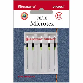 HUSQVARNA® VIKING® Microtex Needles Size 70/10 5-Pack