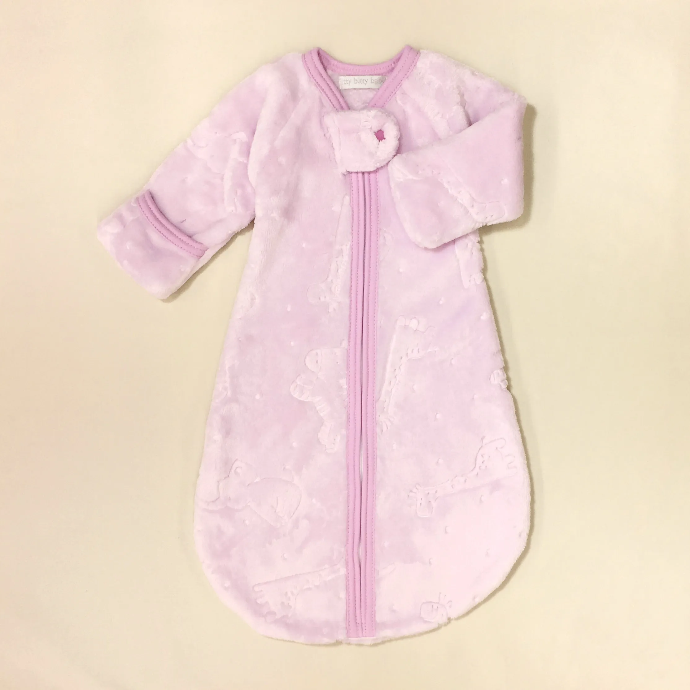 Jungle Plush SleepSack - Lilac