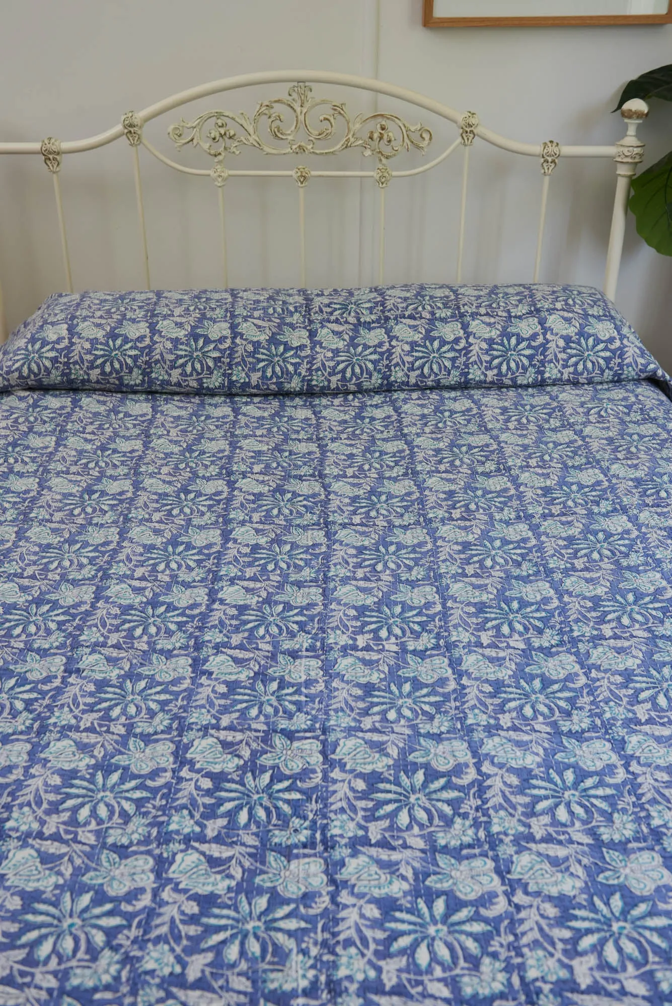 Kantha Quilt Trailing Floral