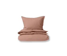 Laila Linen Duvet Cover   Shams Set - Desert Rose