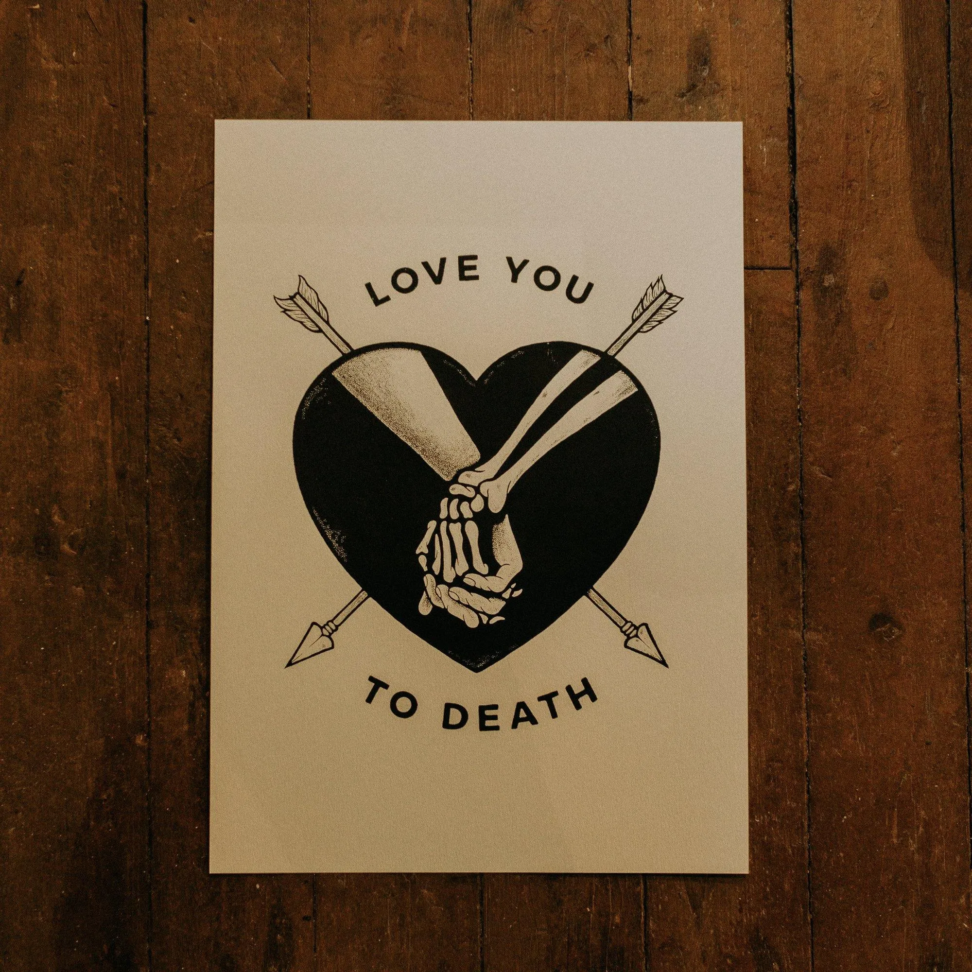 LOVE YOU TO DEATH - Art Print