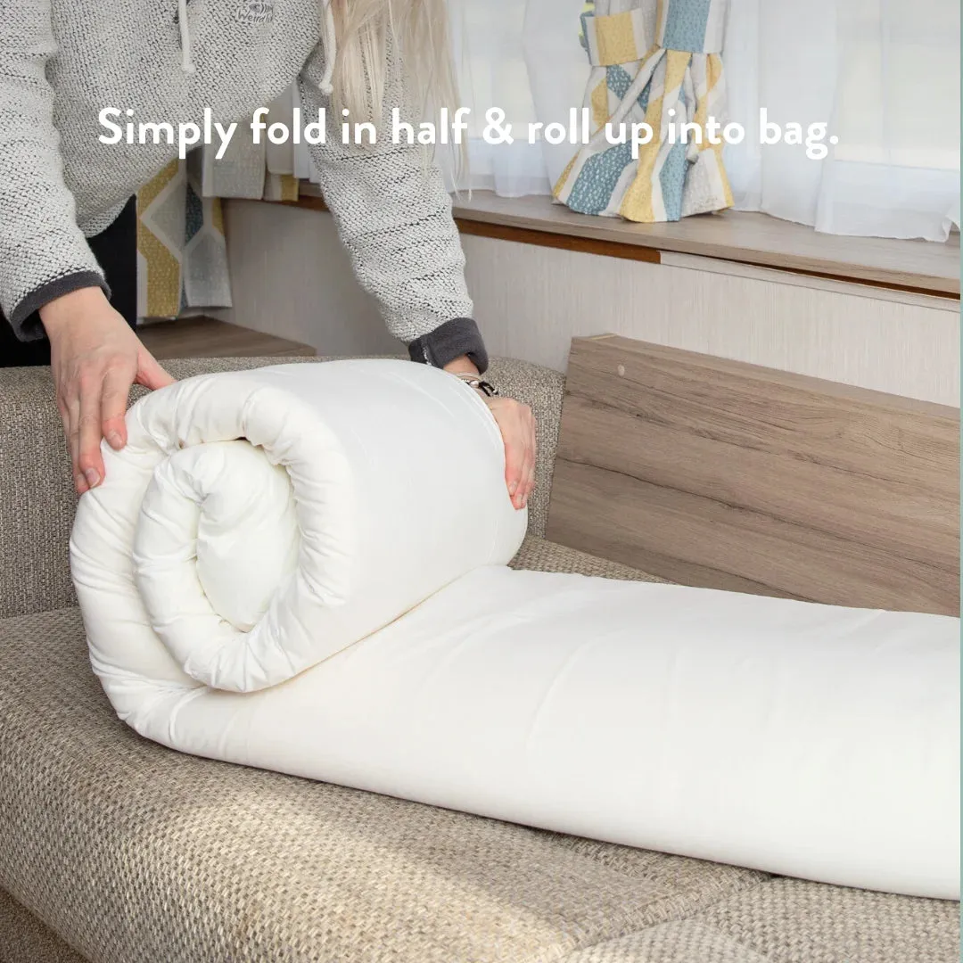 Memory Foam Travel Mattress Topper (With Bag)