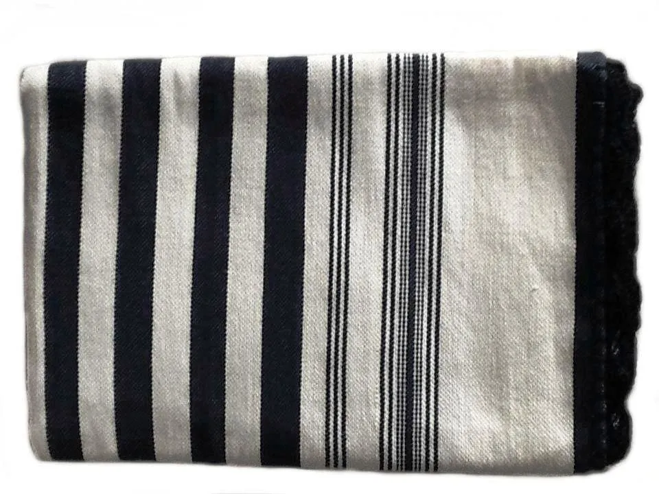 Mendil - Black Striped Throw