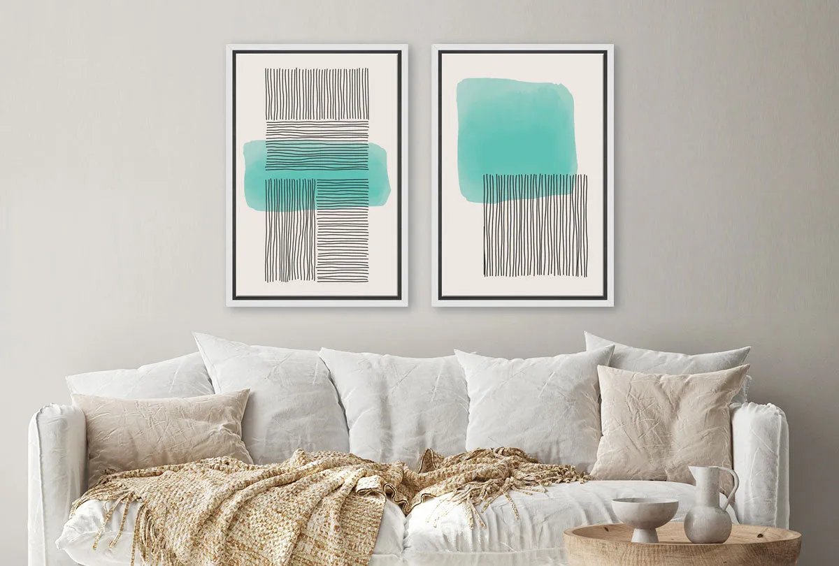 Minimalist Abstract Set 1AB | Abstract Wall Art Print