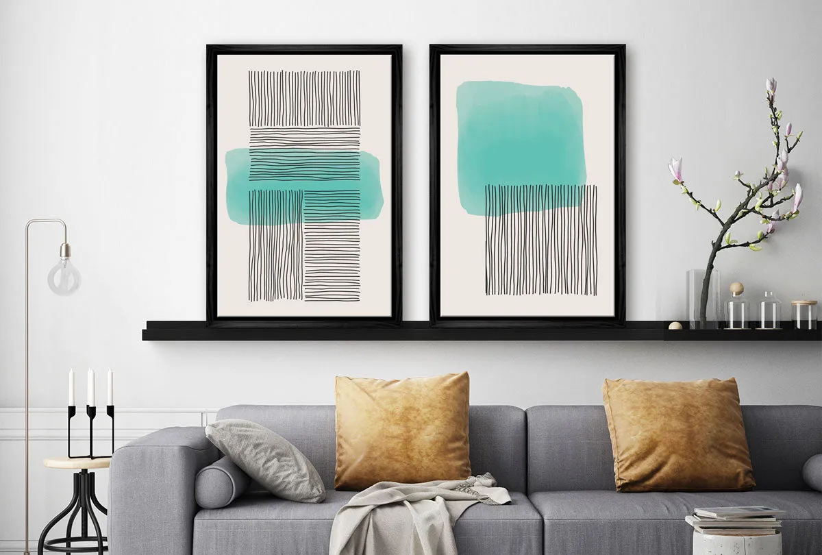 Minimalist Abstract Set 1AB | Abstract Wall Art Print