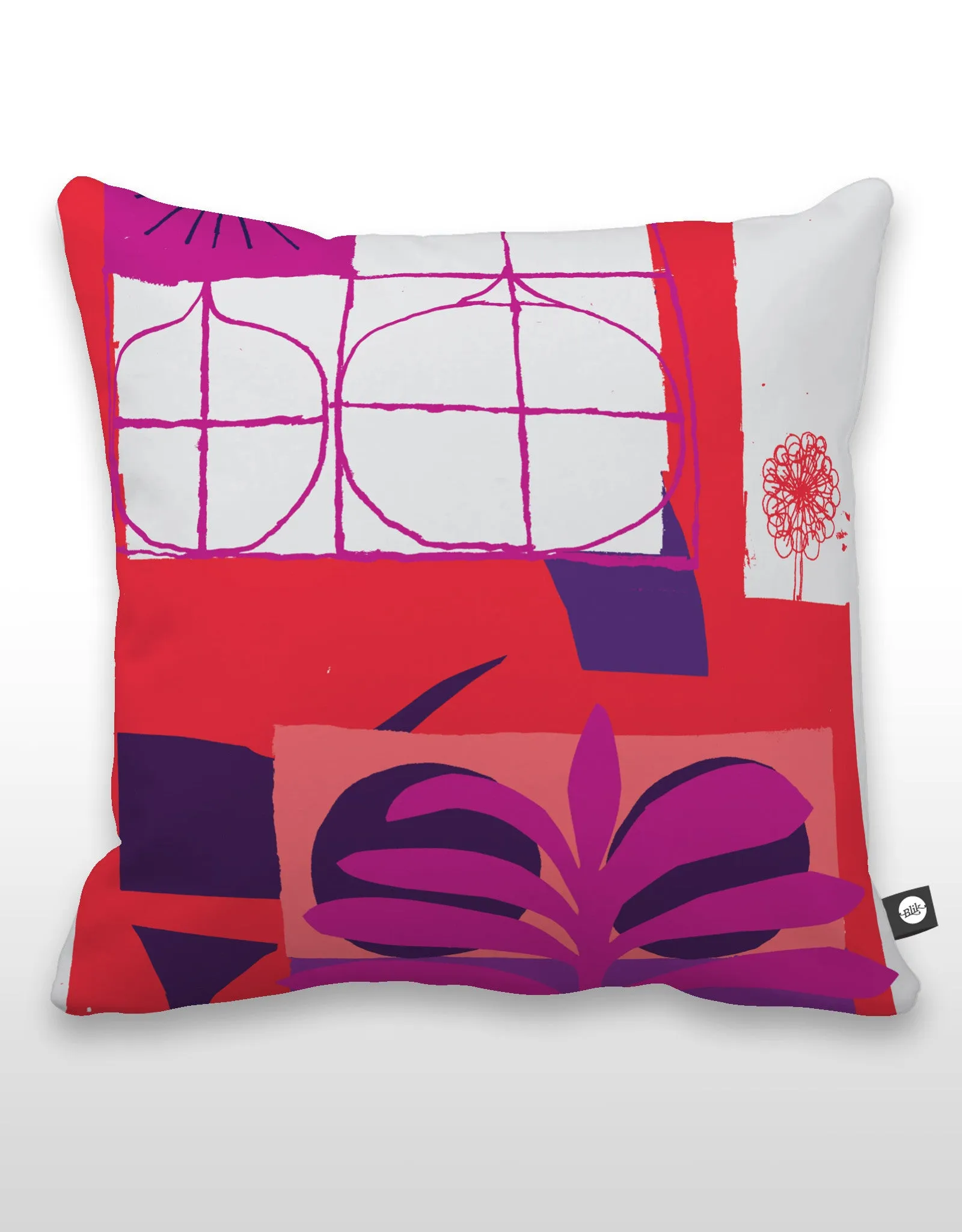 NCC Purple Leaf Pillow