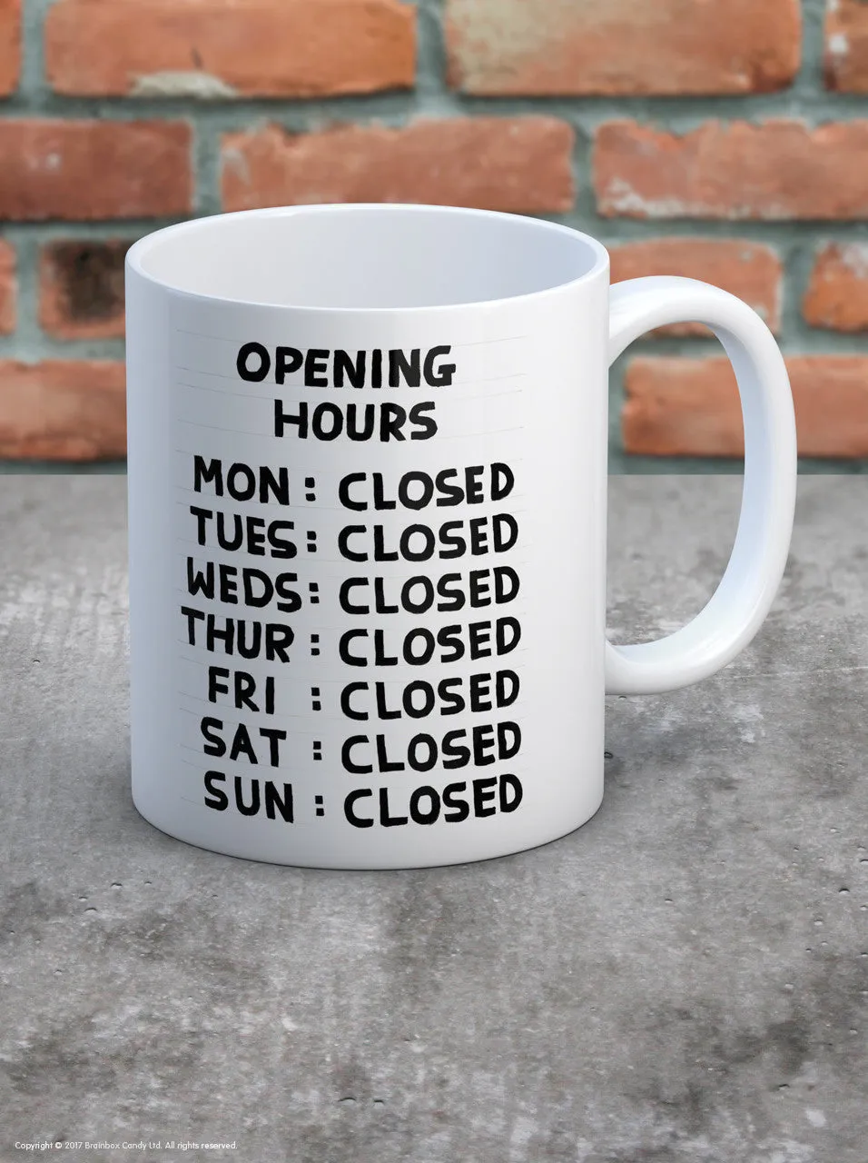 Opening Hours Mug