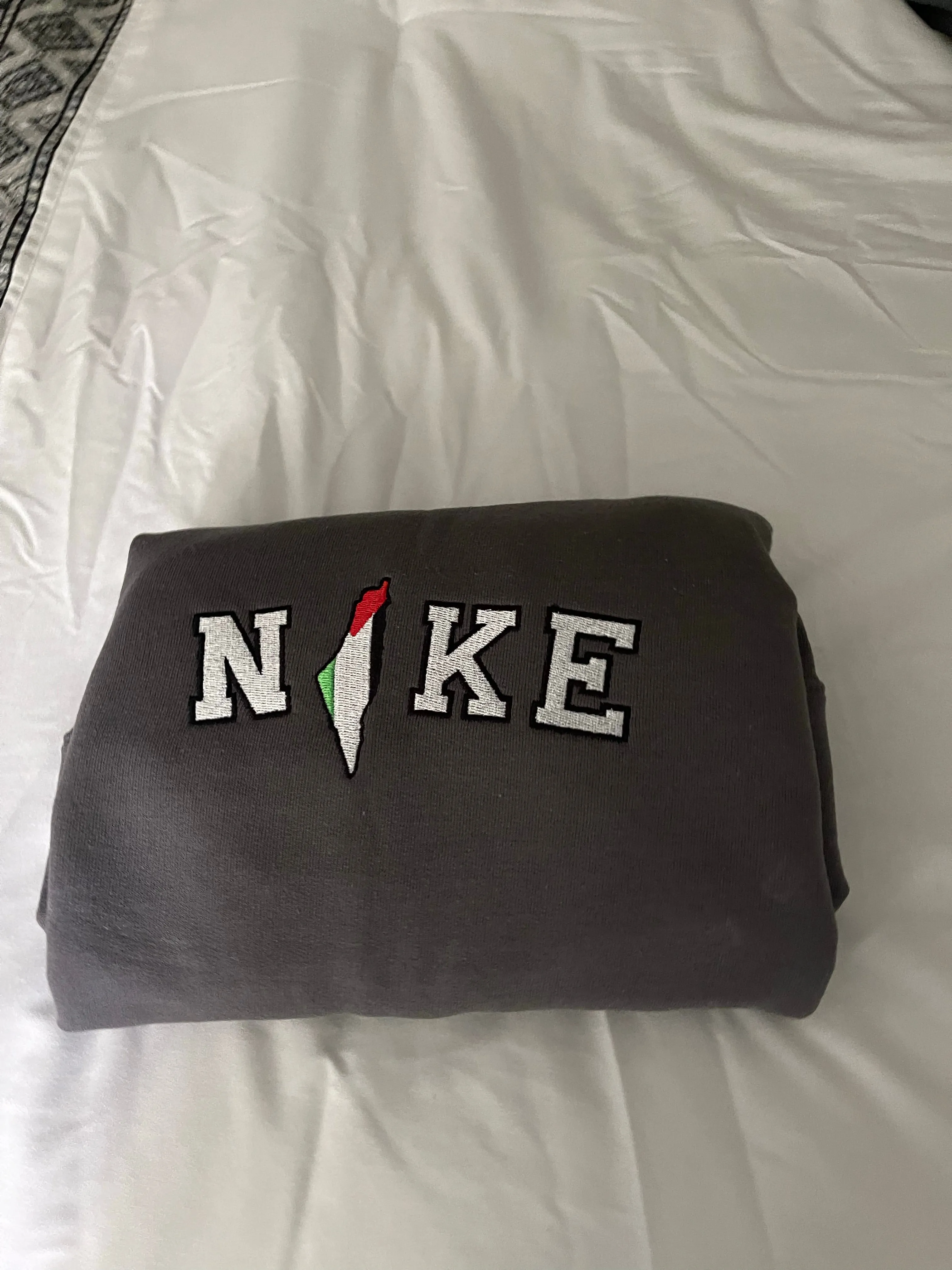 Palestine x Niike embroidered sweatshirt