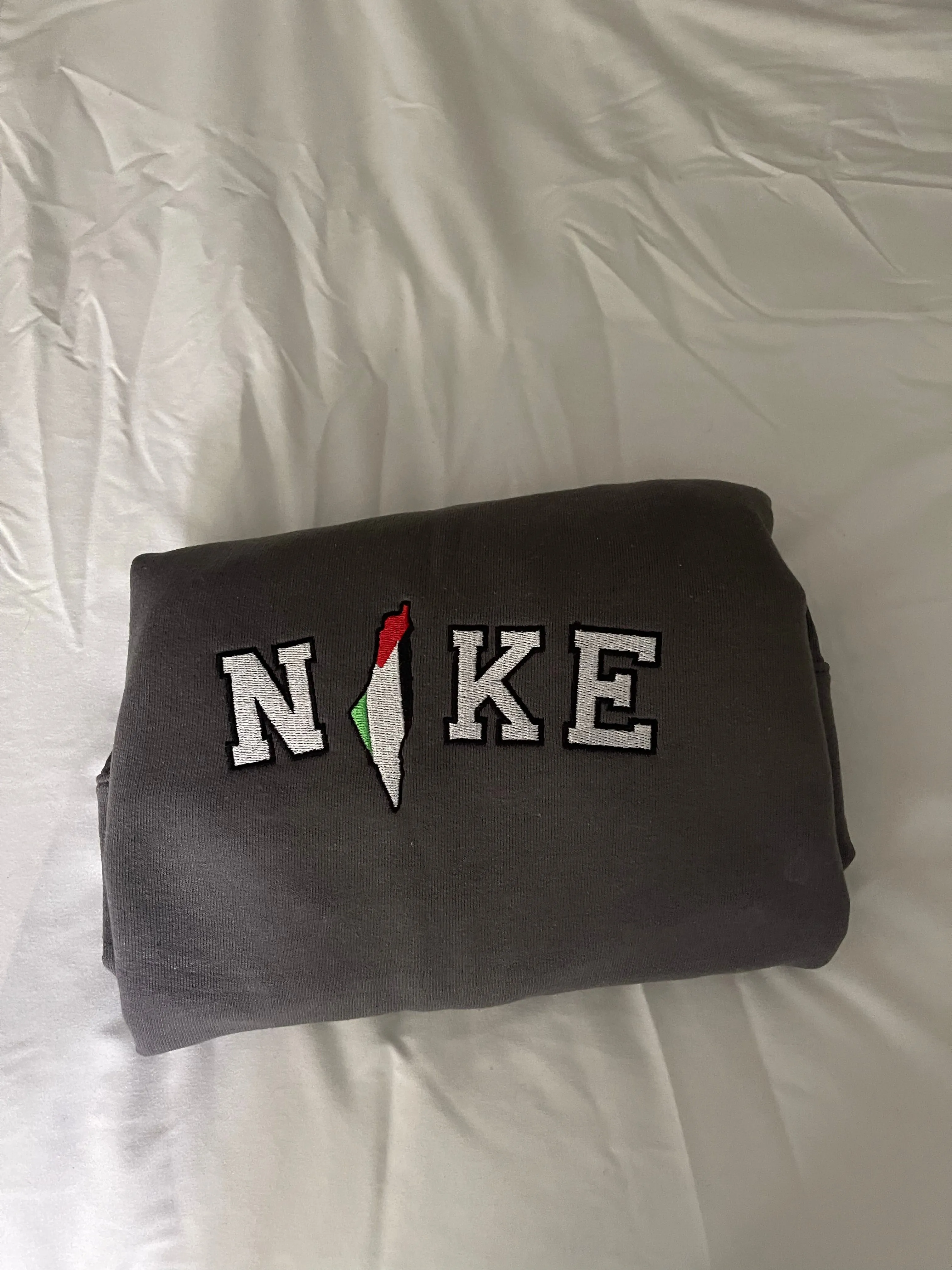 Palestine x Niike embroidered sweatshirt