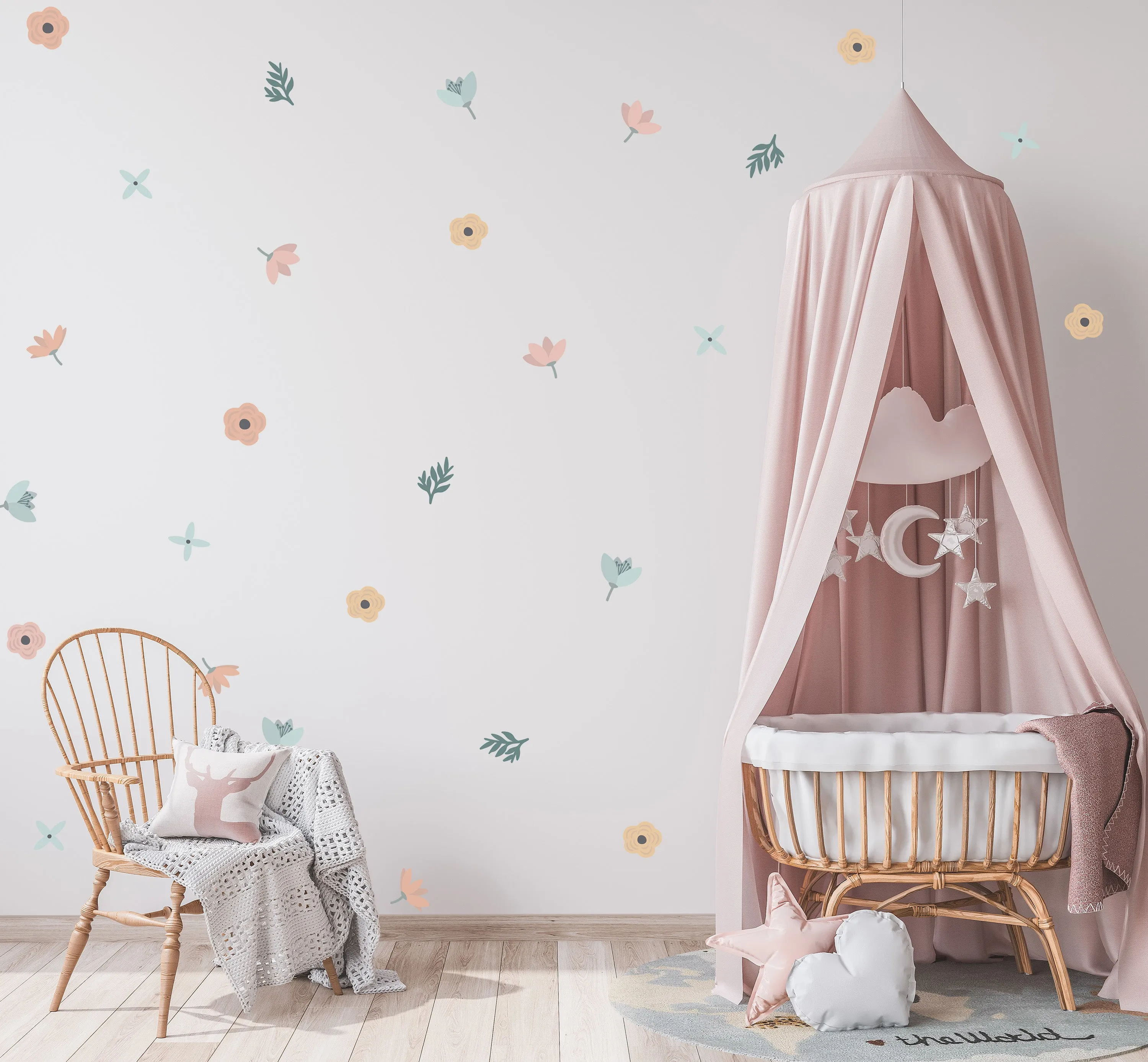 Pastel Fleur Fabric Decal by Houseofchais x Urban Li'l