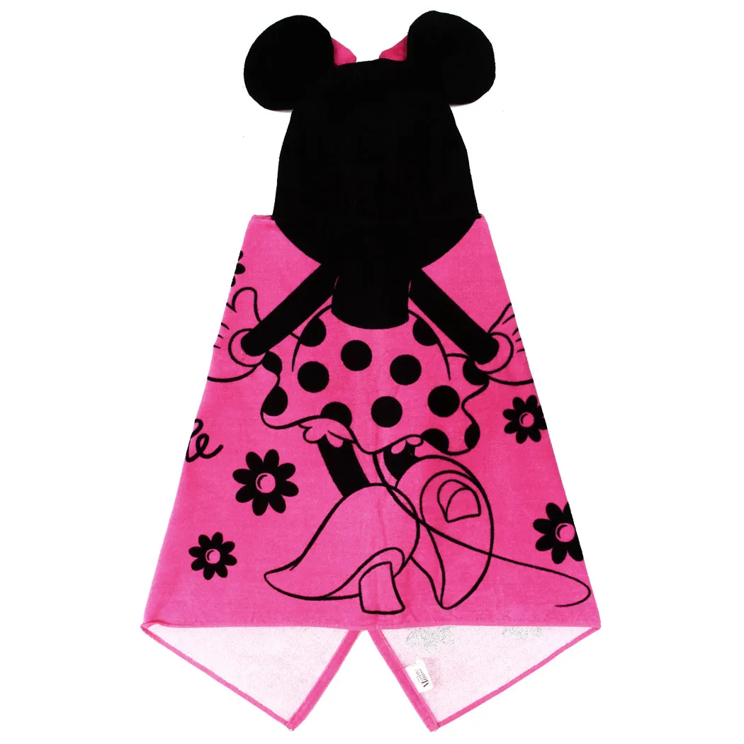 Personalized Embroidered Hooded Towel - Minnie Mouse