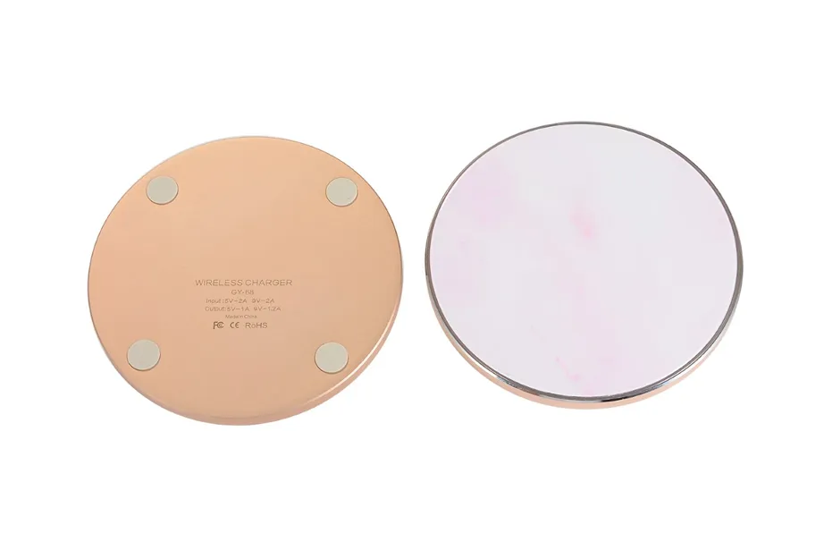 Pink Marble Wireless Charging Pad