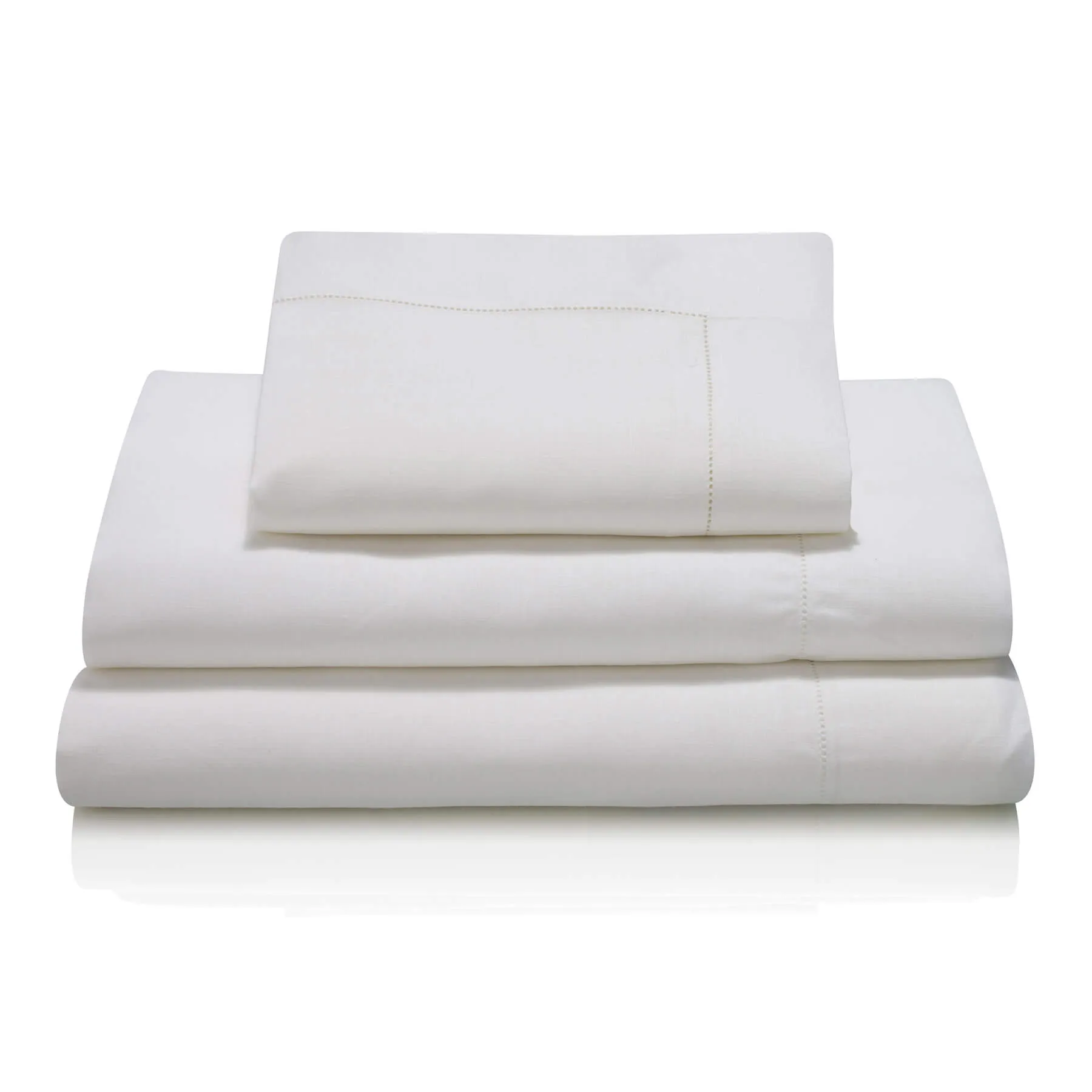 'Premier' Irish Linen Hemstitch Bed Linen Collection