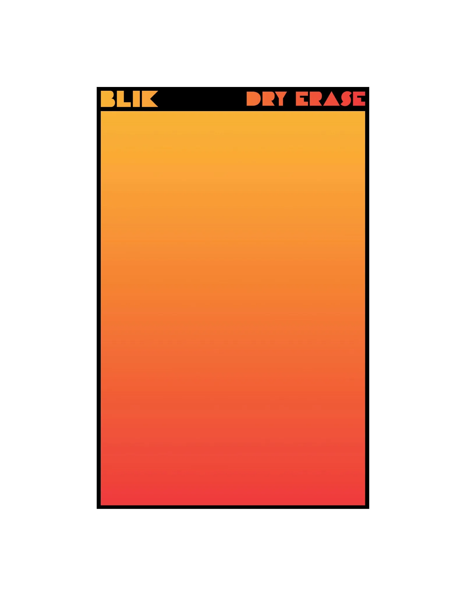 Rectangle - Orange Gradient Dry Erase