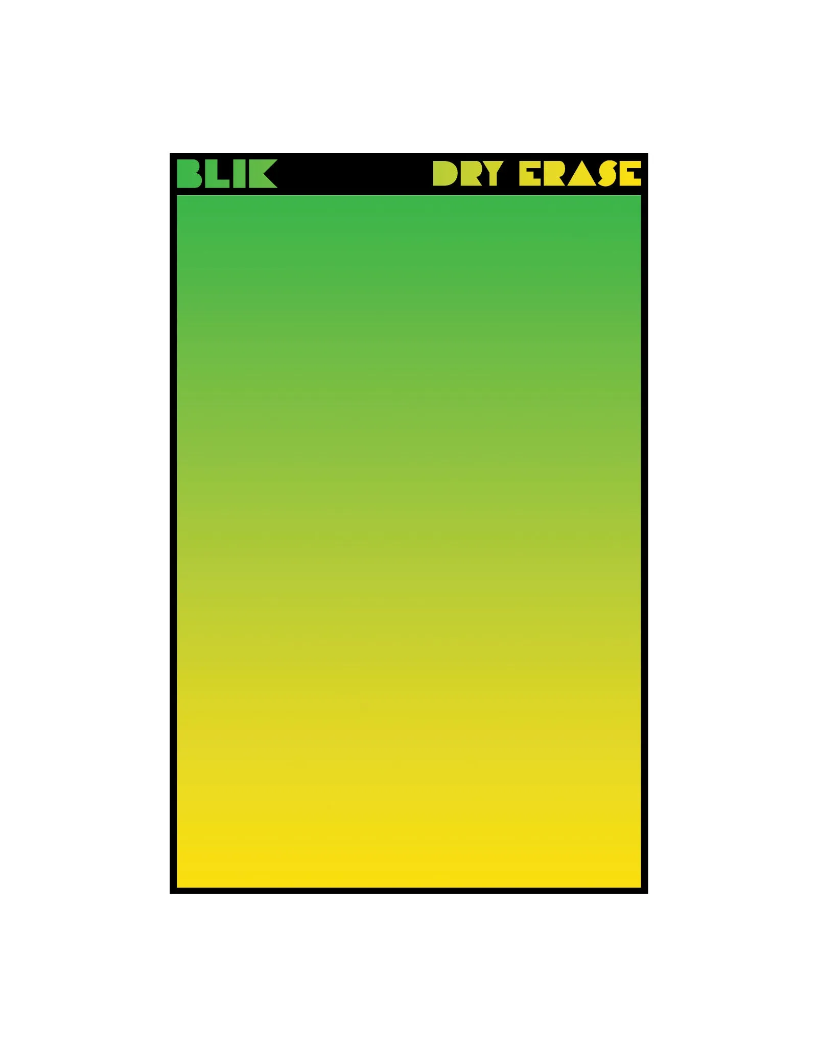 Rectangle - Yellow Gradient Dry Erase