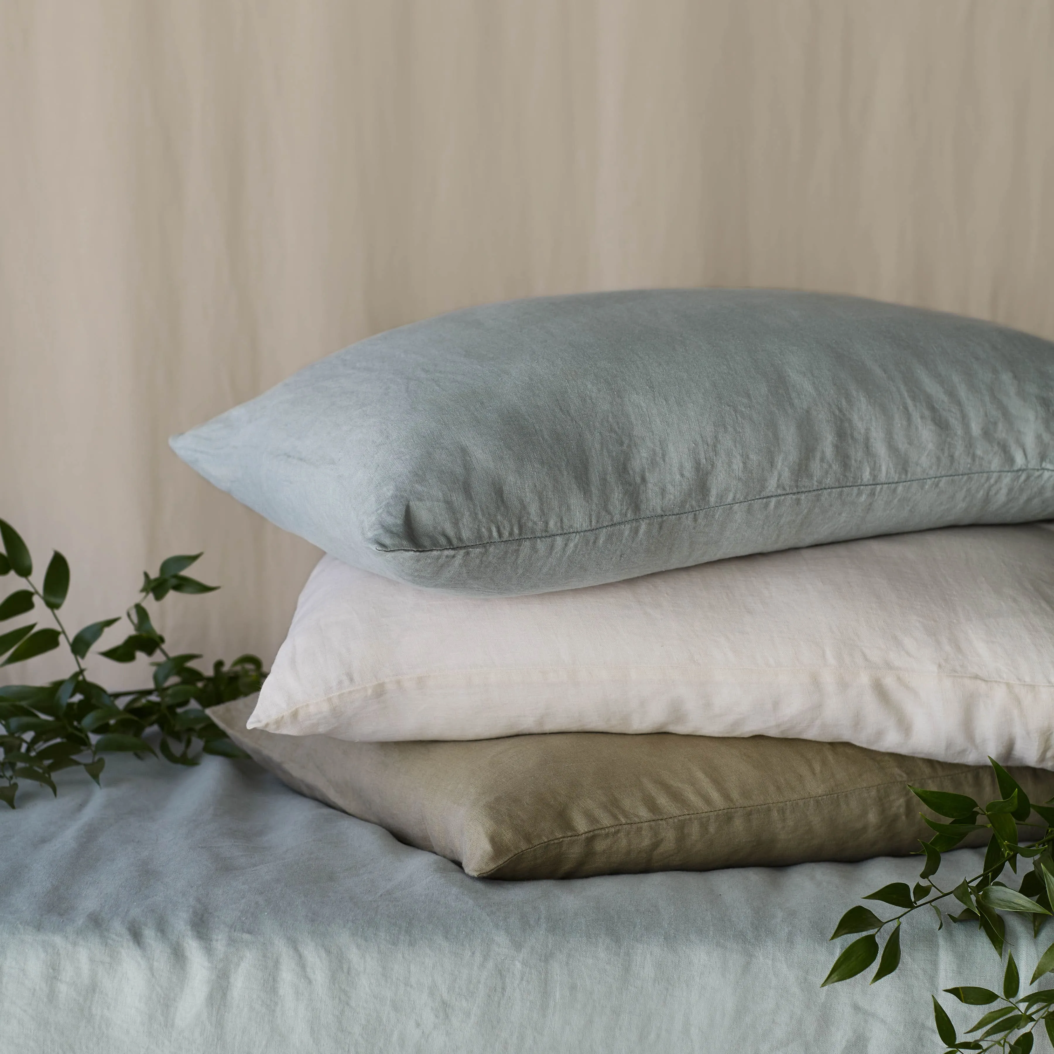 Stonewashed Linen Pillowcases