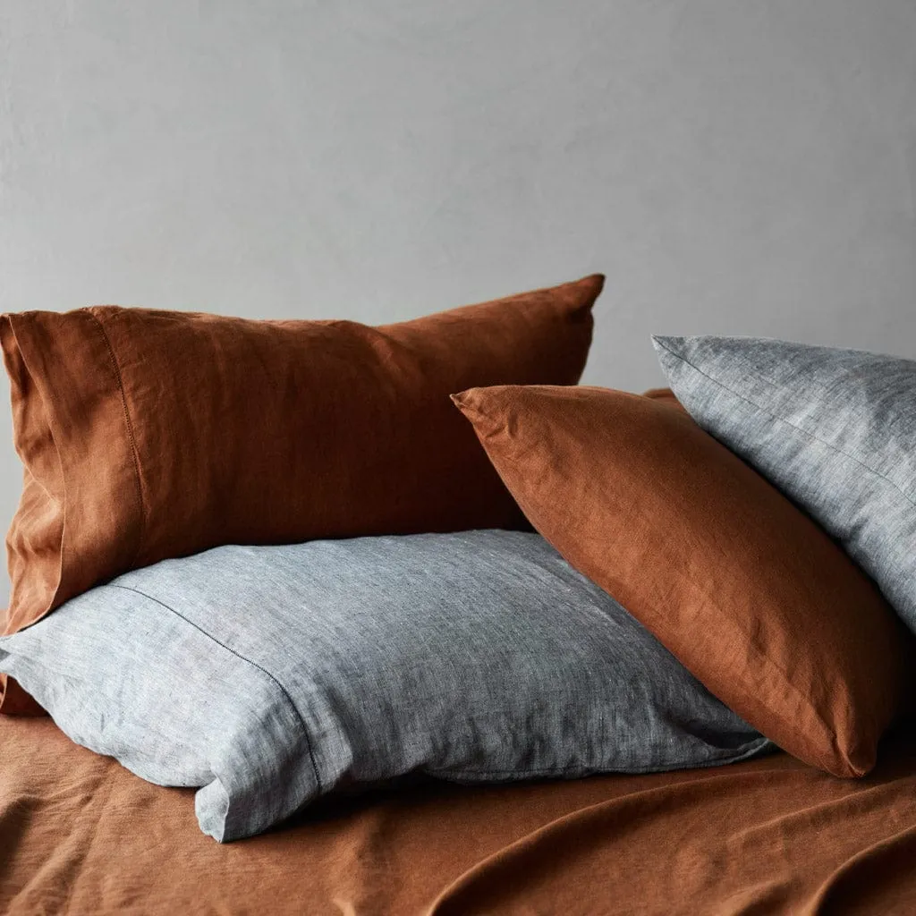 Stonewashed Linen Pillowcases