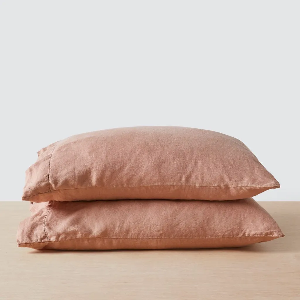 Stonewashed Linen Pillowcases