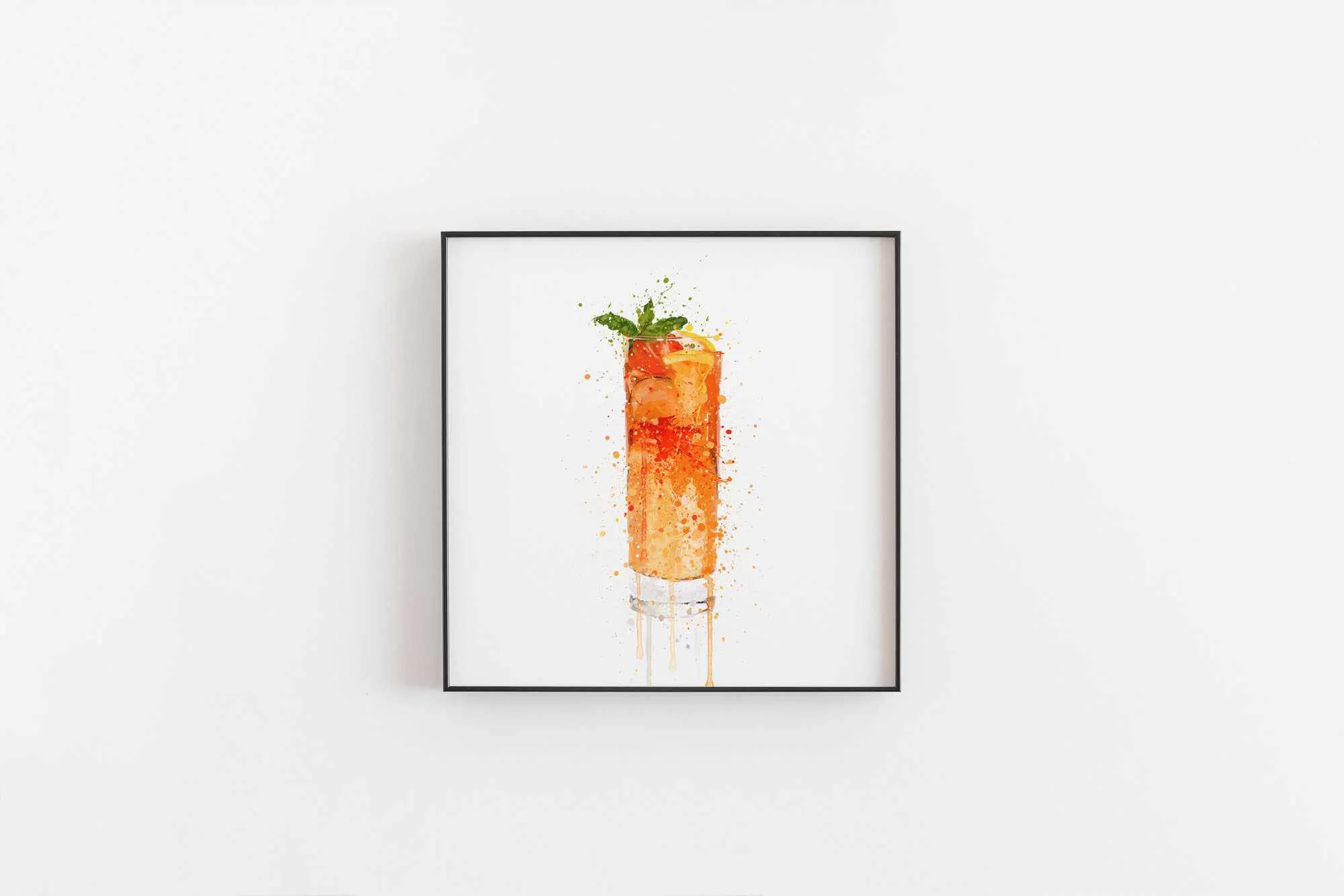 Summer Punch Cocktail Wall Art Print