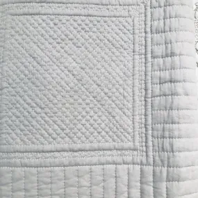 TINA GREY QUEEN QUILT SET 90X90"