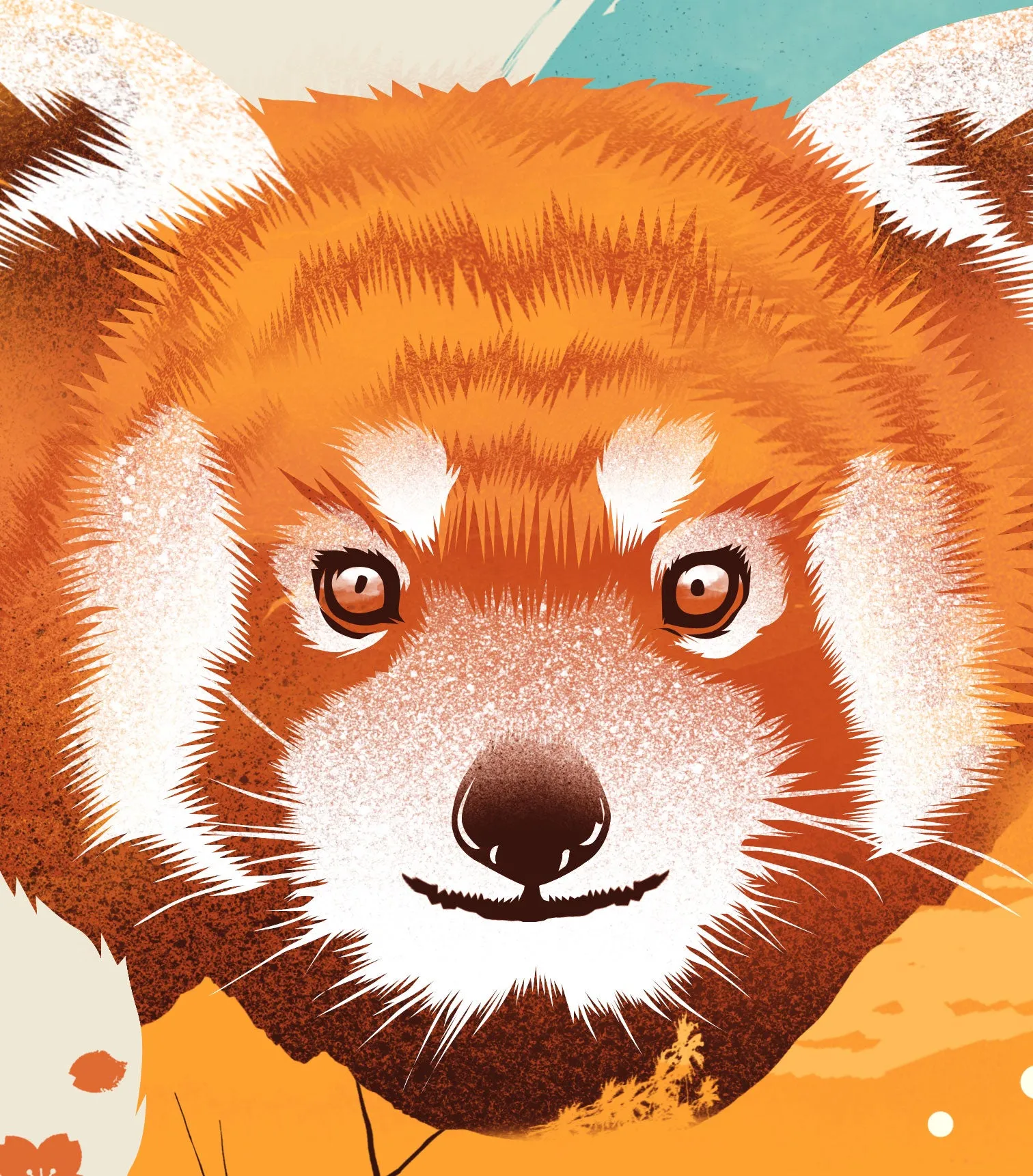 Ukiyo-e Red Panda Print