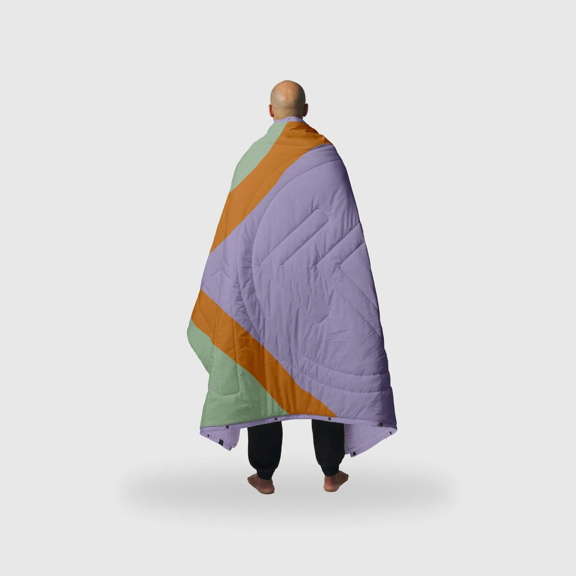 VOITED Recycled Ripstop Outdoor Camping Blanket - Spring Break/Digital Lavender